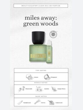 Beautycounter Miles Away 50ml NEW IN BOX Clean Beauty